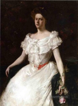  Rose Pintura - La dama de la rosa William Merritt Chase